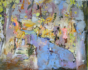 Maleri T. Asmussen 150/120 Nu hos galleri art xpo
