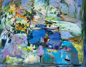 Maleri T. Asmussen 150/120 Galleri Art xpo SOLGT