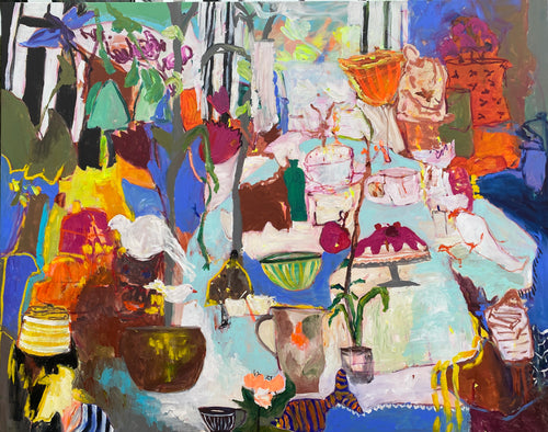 Maleri T. Asmussen 150/120 Nu hos galleri art xpo